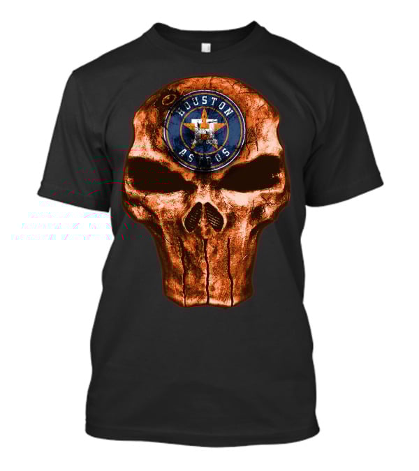 Houston Astros Skull T-Shirt