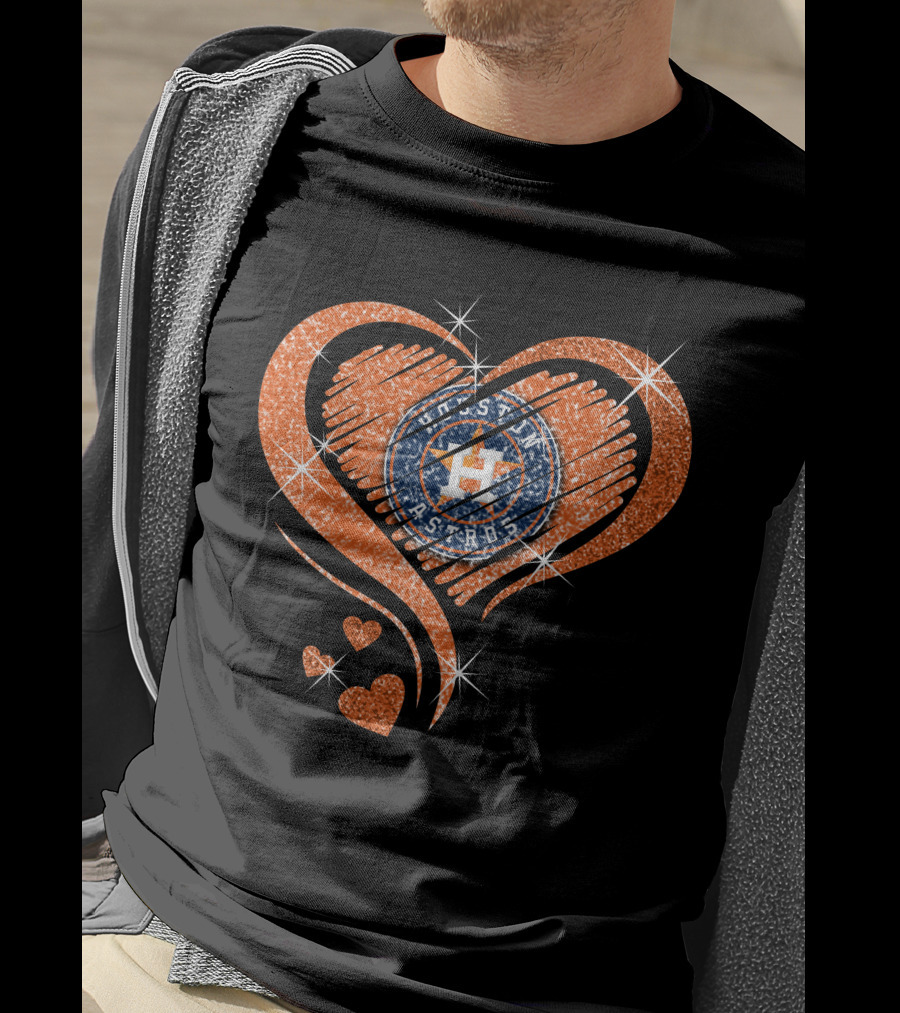Houston Astros Heart T-Shirt