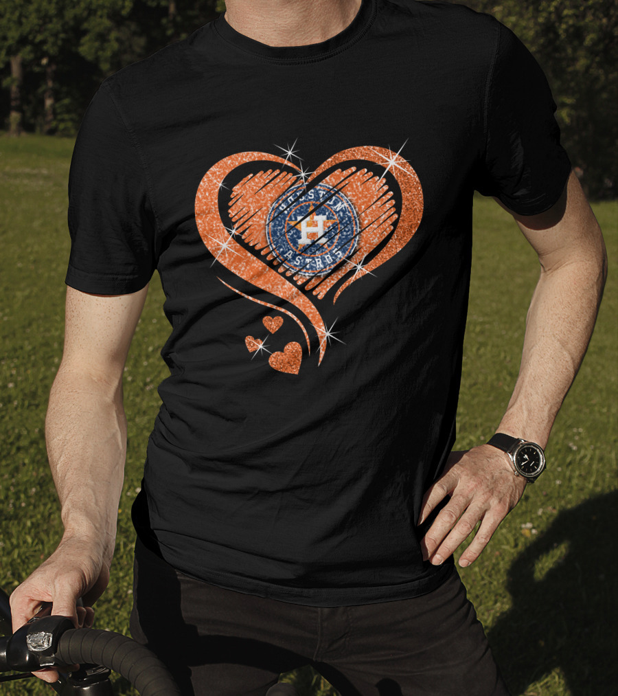 Houston Astros Heart T-Shirt
