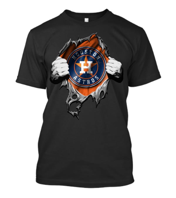 Torn H Logo Houston Astros T-Shirt