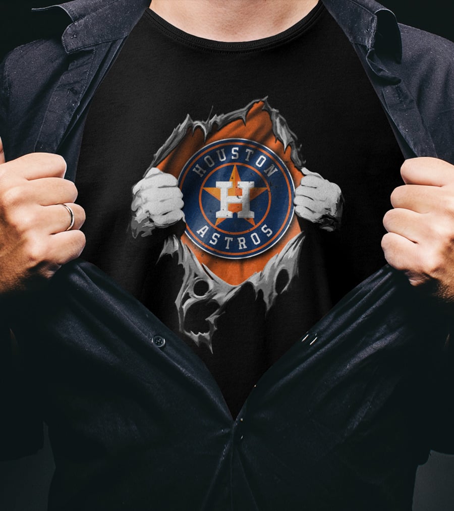 Torn H Logo Houston Astros T-Shirt