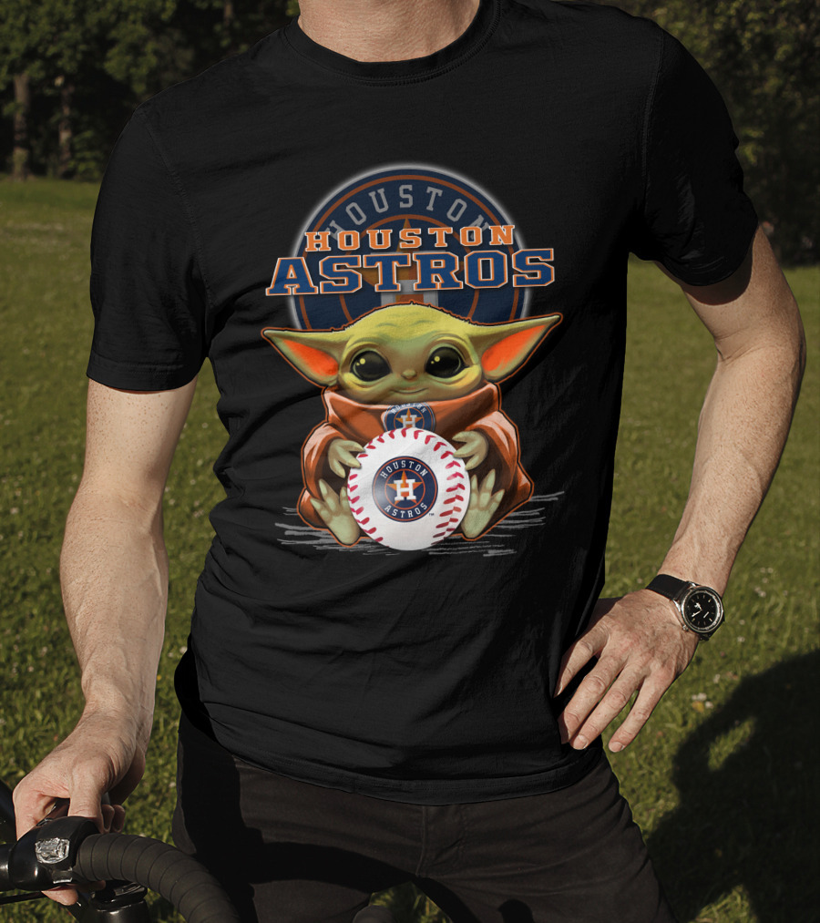 Houston Astros Yoda Baseball Fan T-Shirt