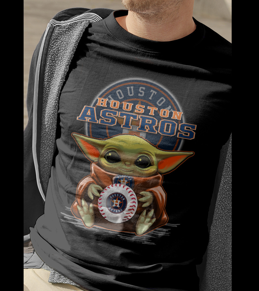 Houston Astros Yoda Baseball Team T-Shirt