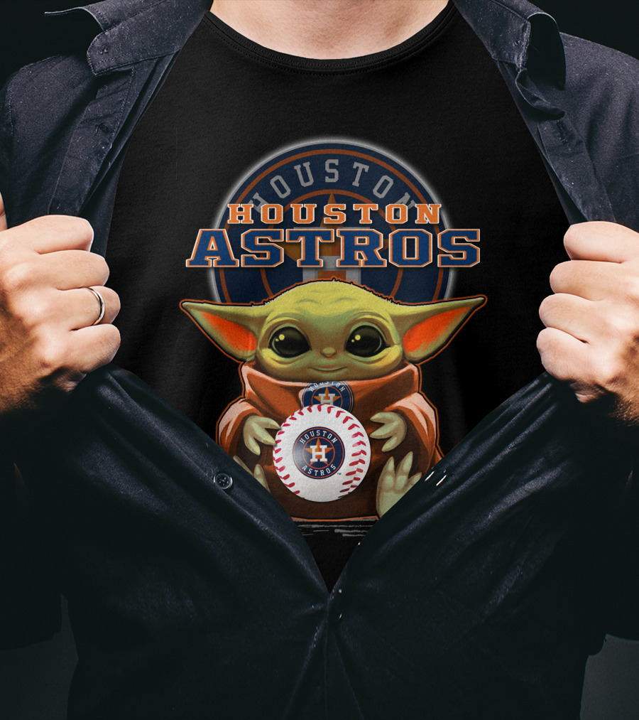 Houston Astros Yoda Baseball Team T-Shirt
