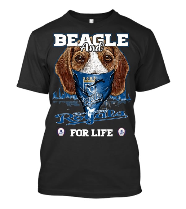 Beagle And Kansas City Royals For Life T-Shirt
