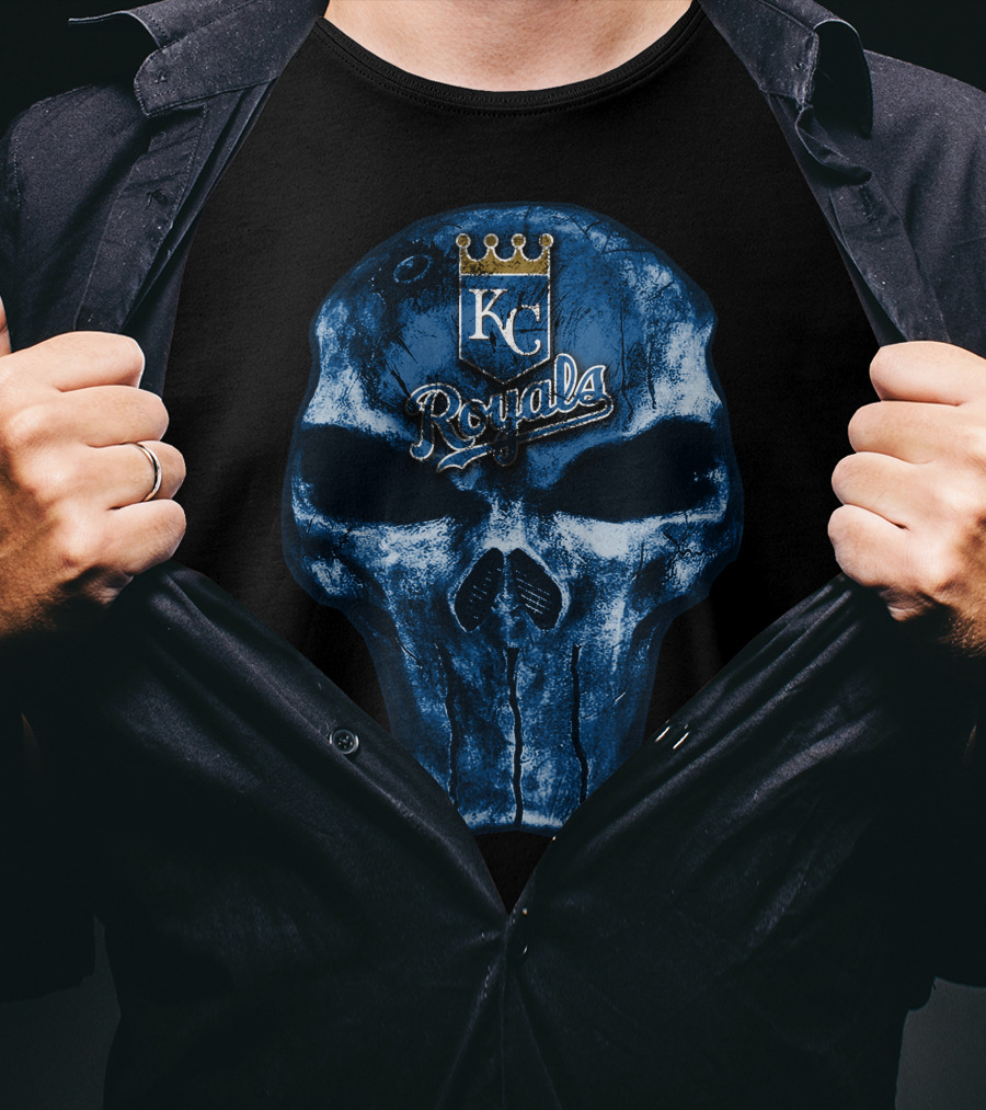 Skull Kansas City Royals KC T-Shirt