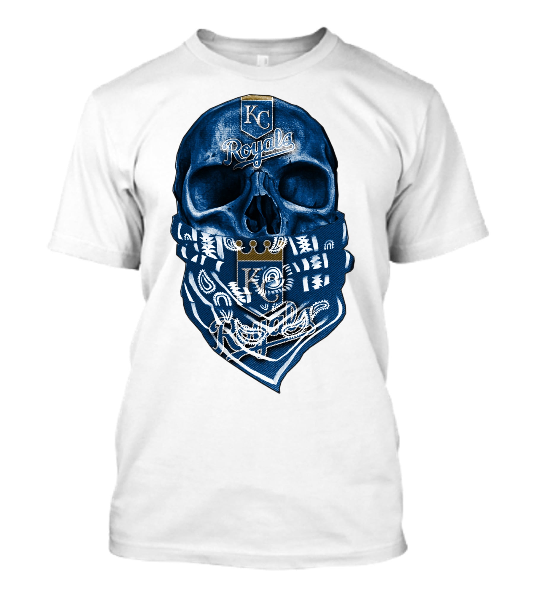 KC Royals Skull Bandana T-Shirt