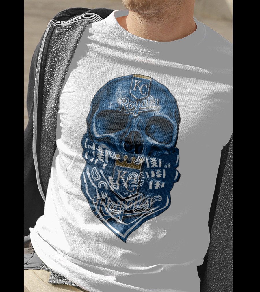 KC Royals Skull Bandana T-Shirt