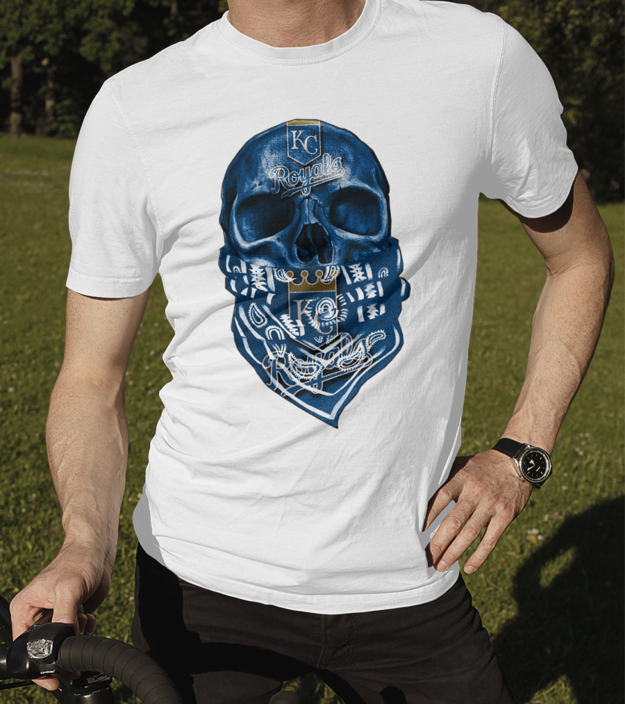 KC Royals Skull Bandana T-Shirt