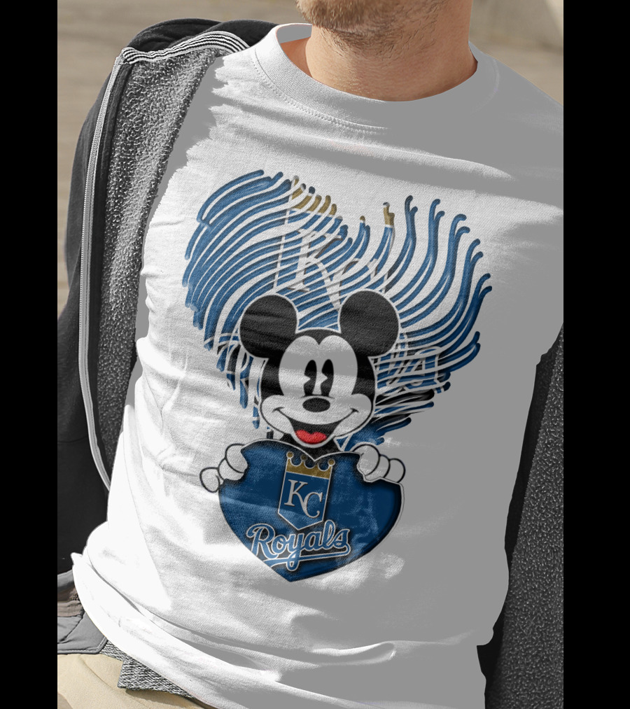 KC Royals Mickey Baseball T-Shirt