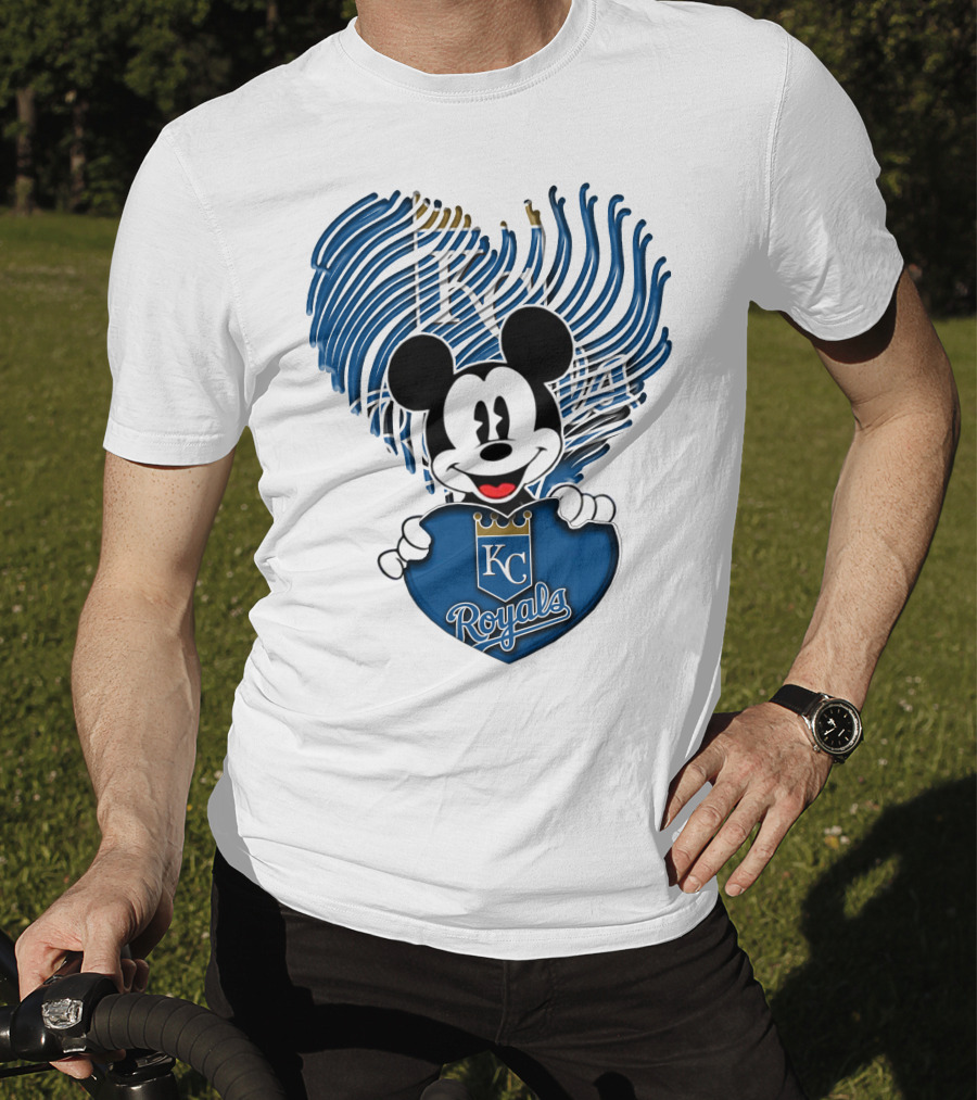 KC Royals Mickey Baseball T-Shirt