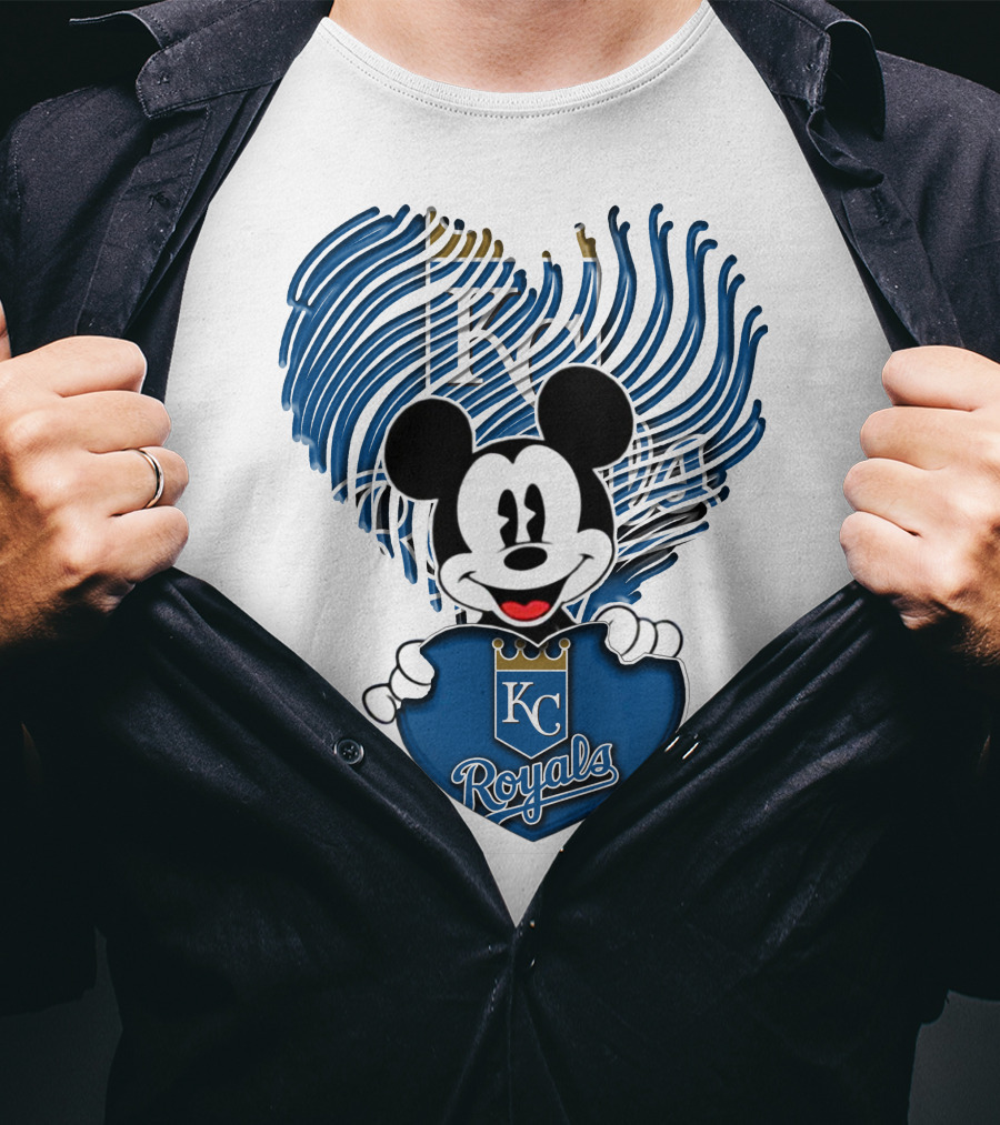 KC Royals Mickey Baseball T-Shirt