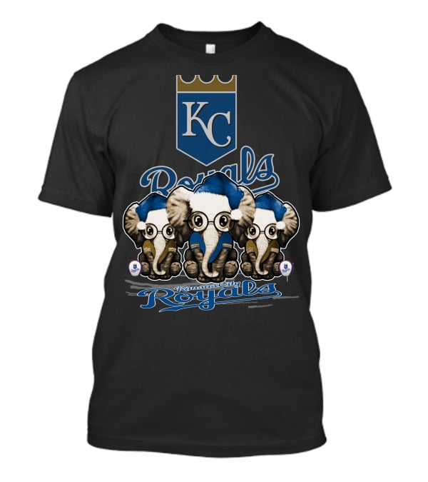 Kansas City Royals Christmas Elephants KC Royals T-Shirt