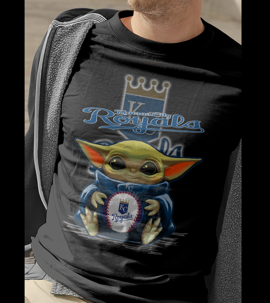Kansas City Royals Yoda Baseball Fan T-Shirt
