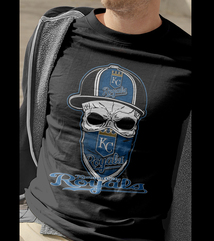 Kansas City Royals Skull Hat Logo Royals T-Shirt