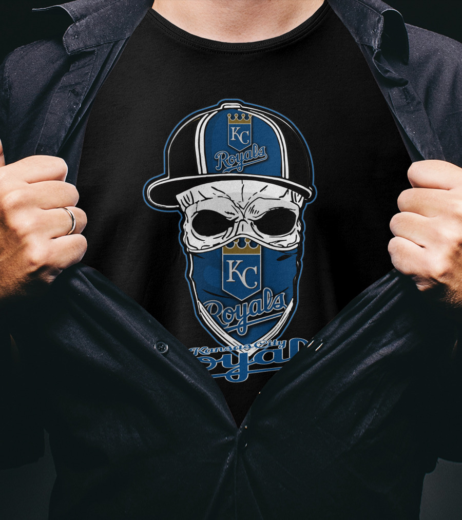 Kansas City Royals Skull Hat Logo Royals T-Shirt