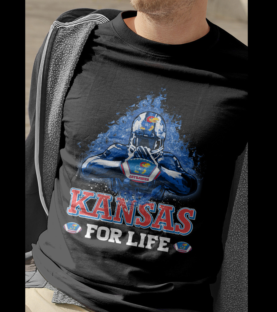 Kansas Jayhawks Football For Life T-Shirt