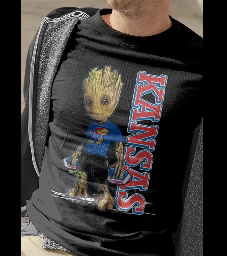 Groot Kansas Jayhawks KU Jayhawk Fan T-Shirt