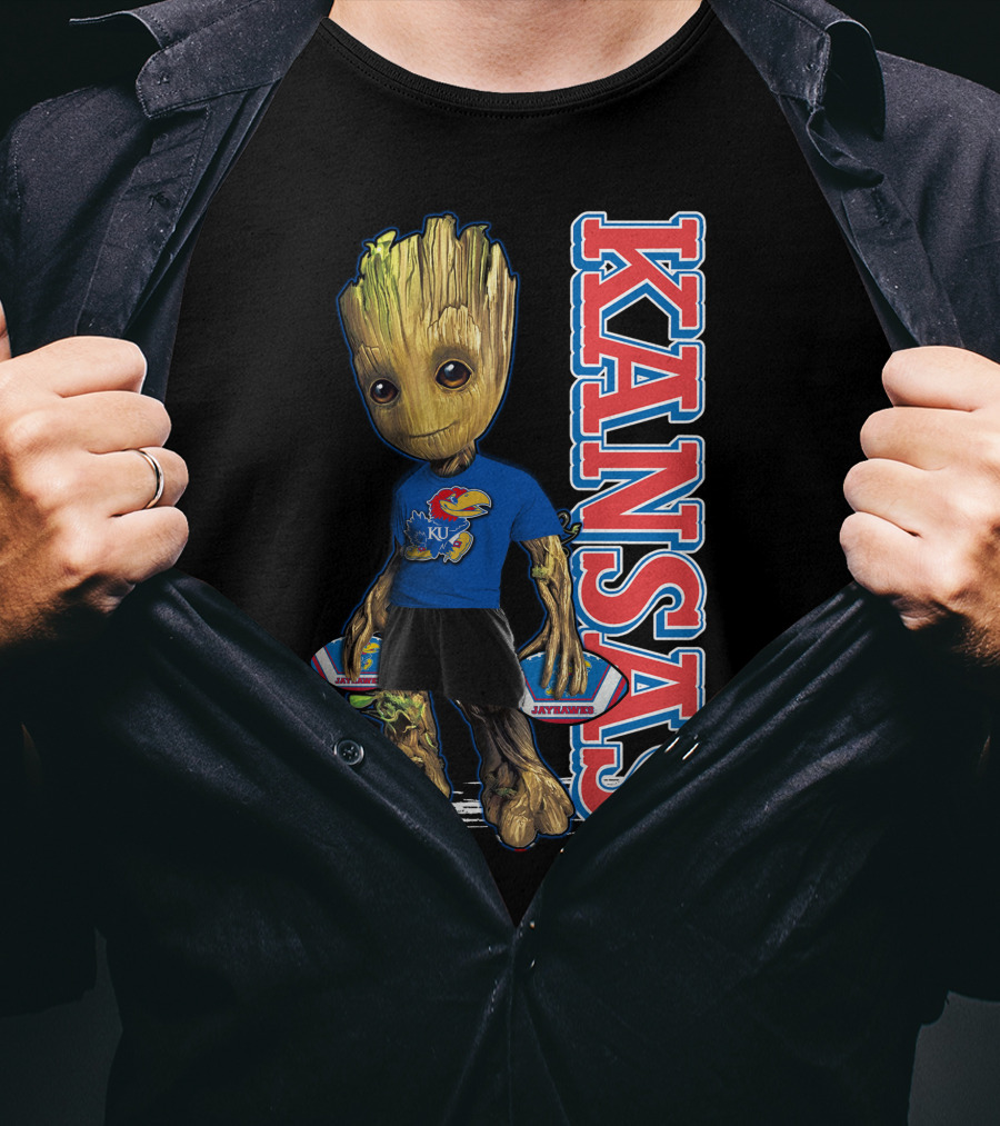 Groot Kansas Jayhawks KU Jayhawk Fan T-Shirt