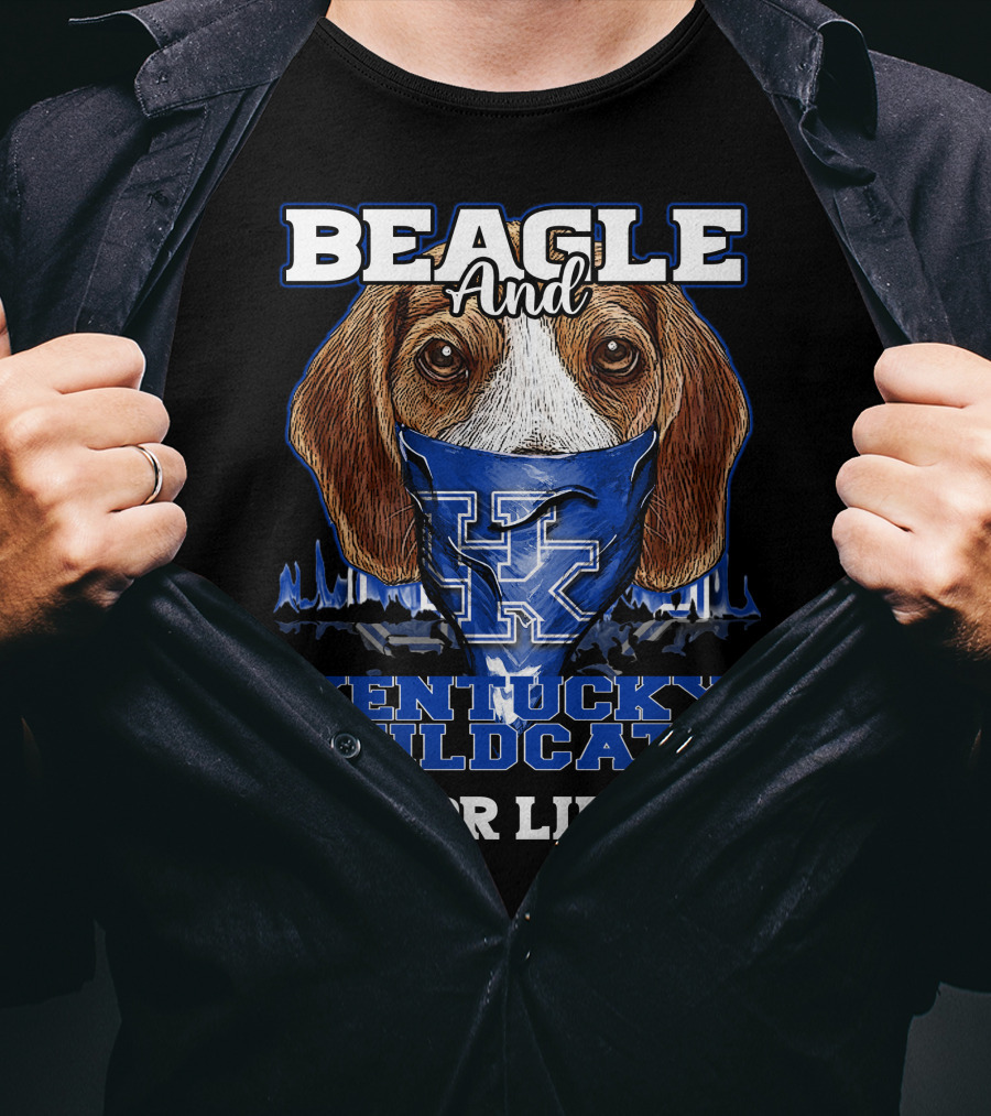 Beagle And Kentucky Wildcats For Life T-Shirt