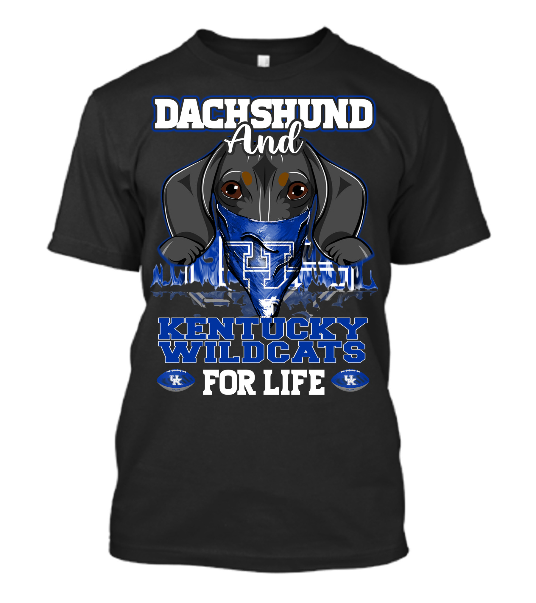 Dachshund And Kentucky Wildcats For Life T-Shirt