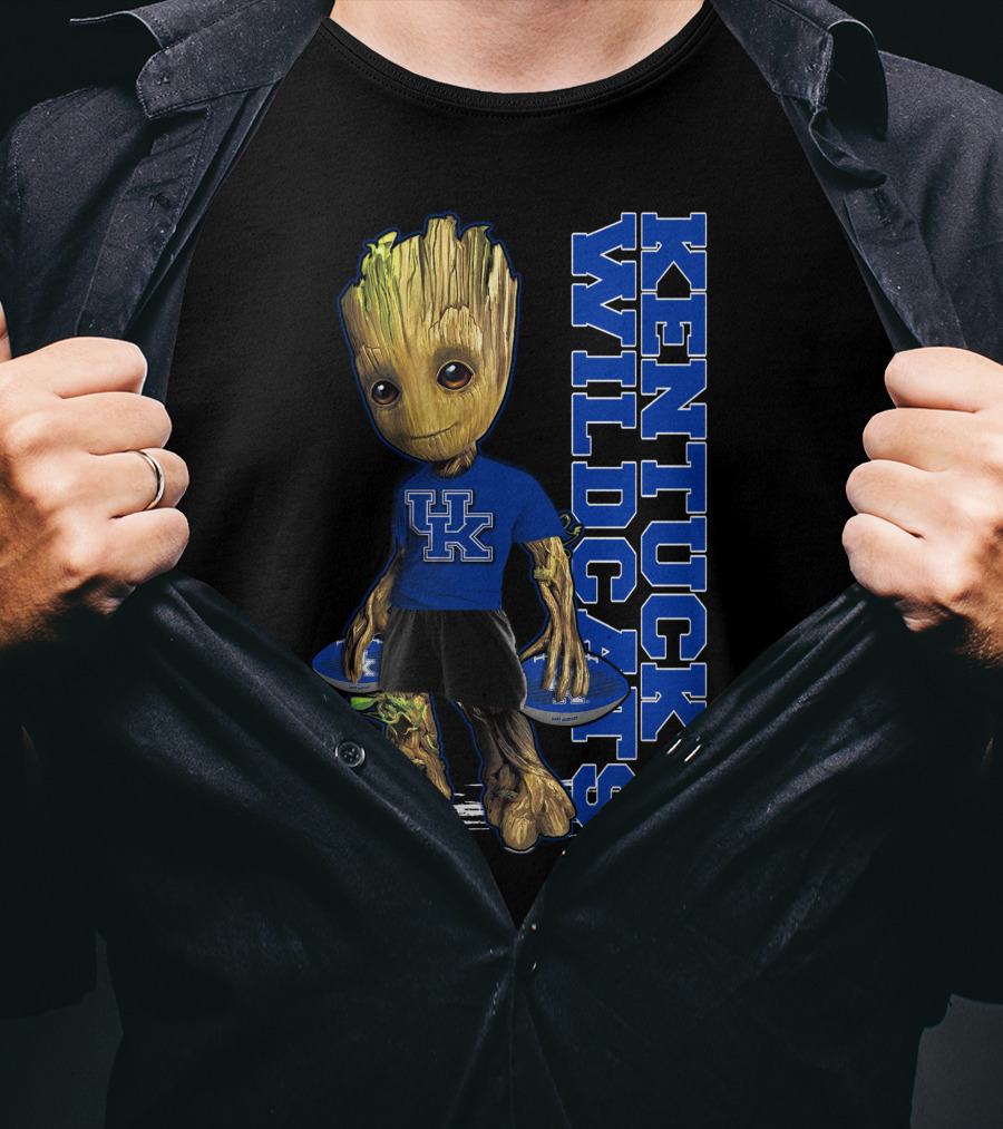 Groot Kentucky Wildcats UK Basketball Crossover T-Shirt