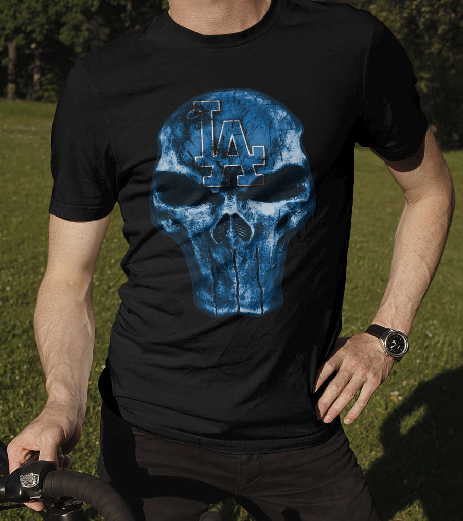 LA Skull Los Angeles Dodgers T-Shirt