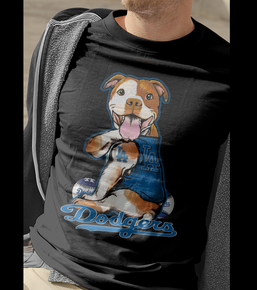Pittbull LA Dodgers Baseball T-Shirt