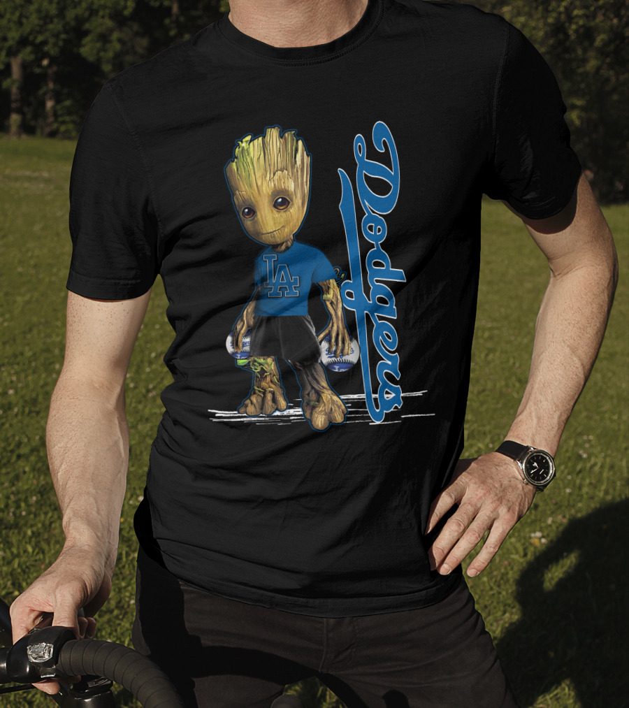 Groot LA Dodgers Baseball Fan Enthusiast T-Shirt