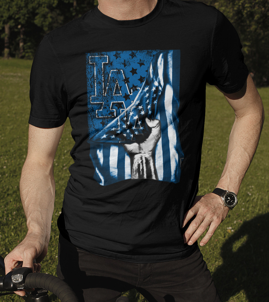 LA Dodgers American Flag T-Shirt