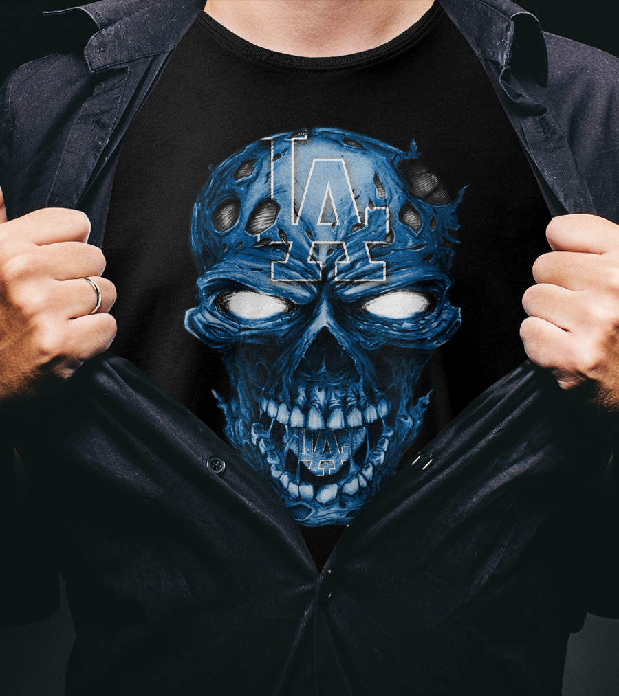 Los Angeles Dodgers Skull T-Shirt