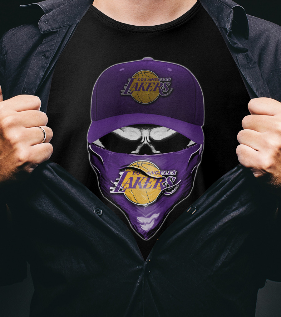 Los Angeles Lakers Skull Cap Bandana T-Shirt