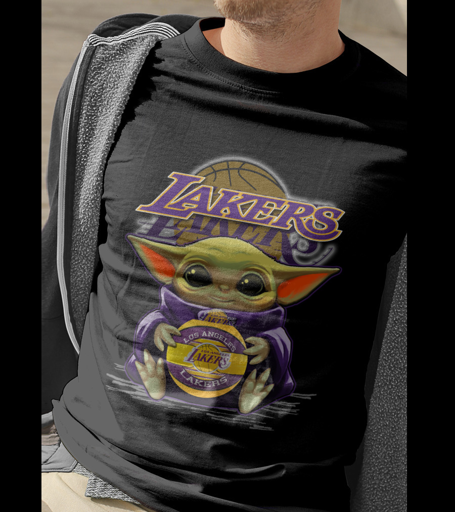 Los Angeles Lakers Yoda Crossover Basketball Fan T-Shirt