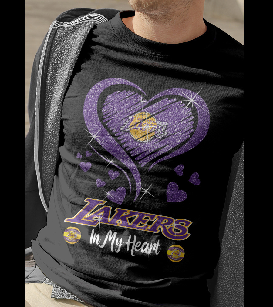 Lakers In My Heart Los Angeles Lakers T-Shirt
