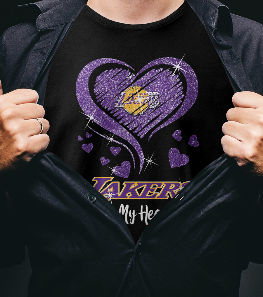 Lakers In My Heart Los Angeles Lakers T-Shirt