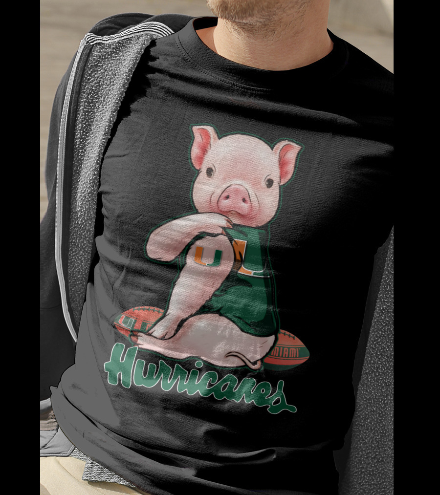 Hurricanes Pig Miami U Football T-Shirt