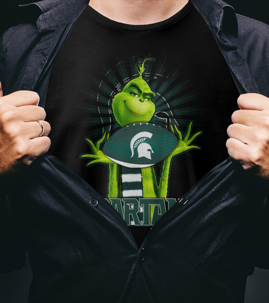 Grinch Spartans Football Michigan State T-Shirt