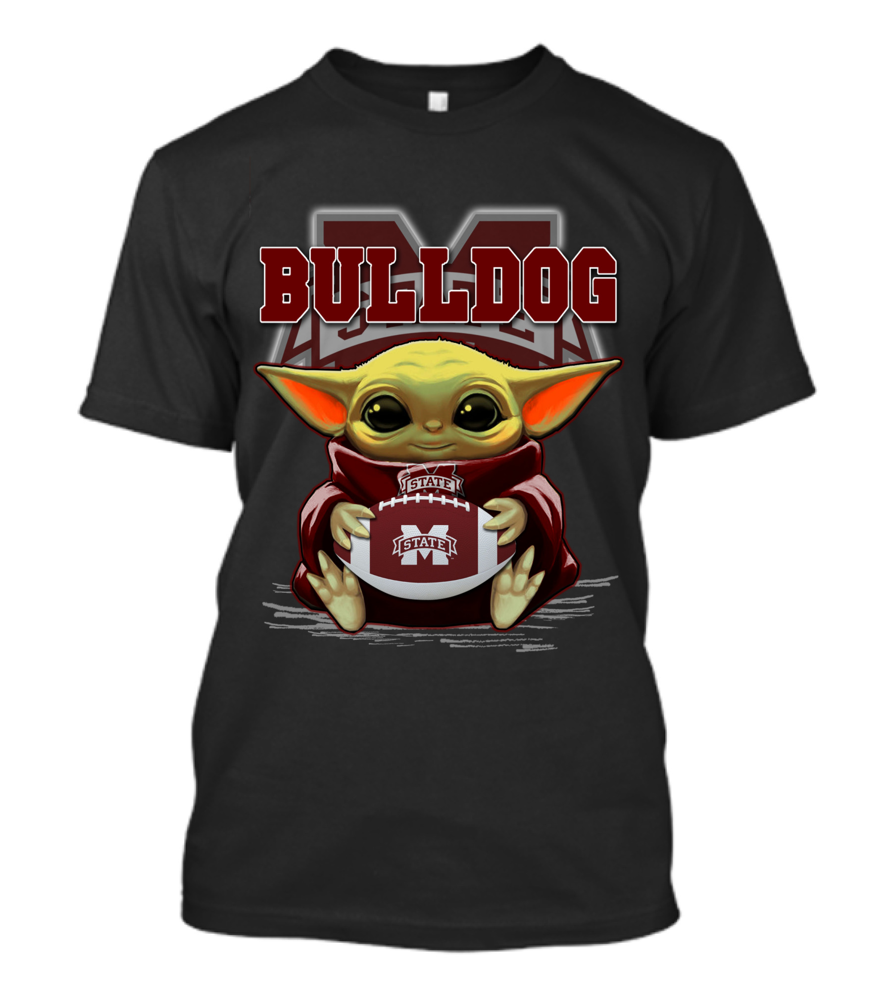 Yoda Mississippi State Bulldog Football Fan T-Shirt