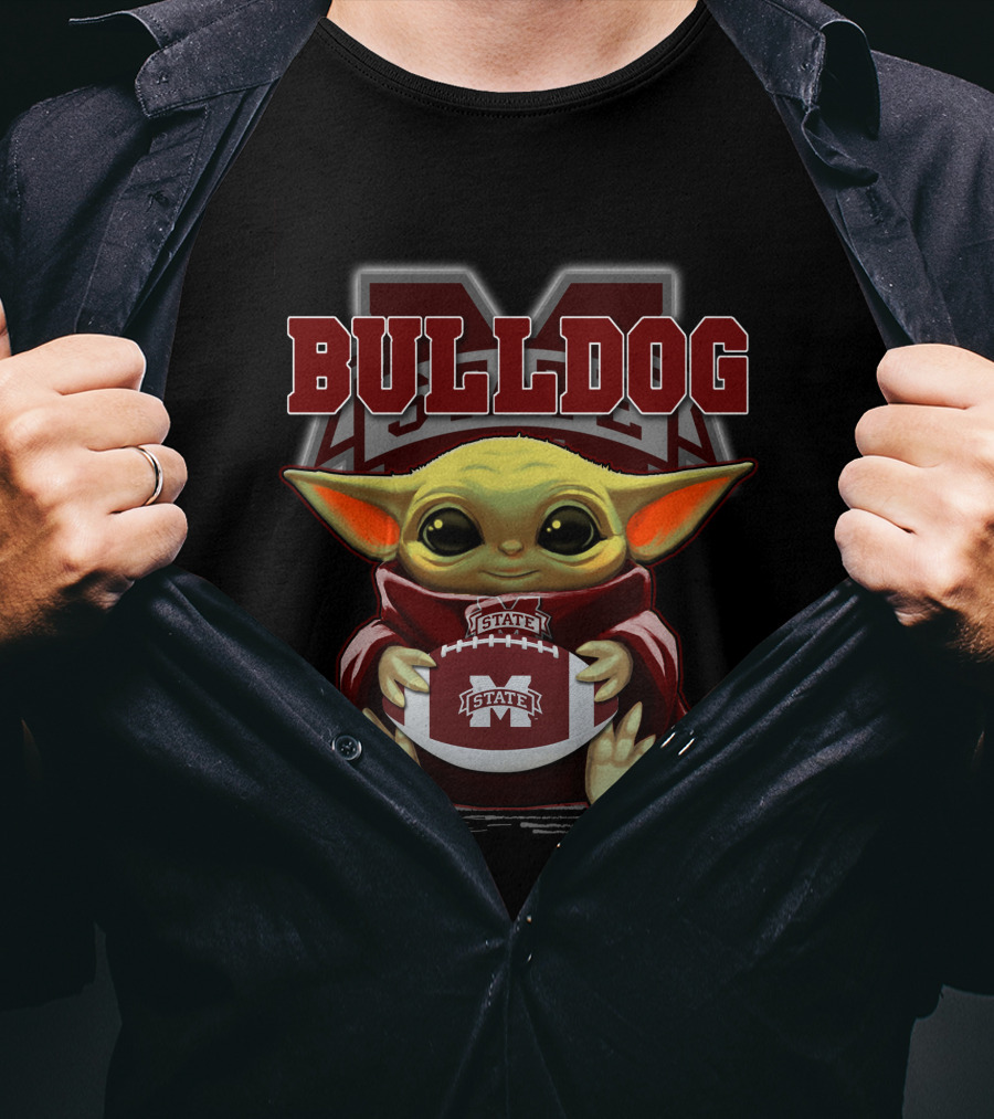 Yoda Mississippi State Bulldog Football Fan T-Shirt
