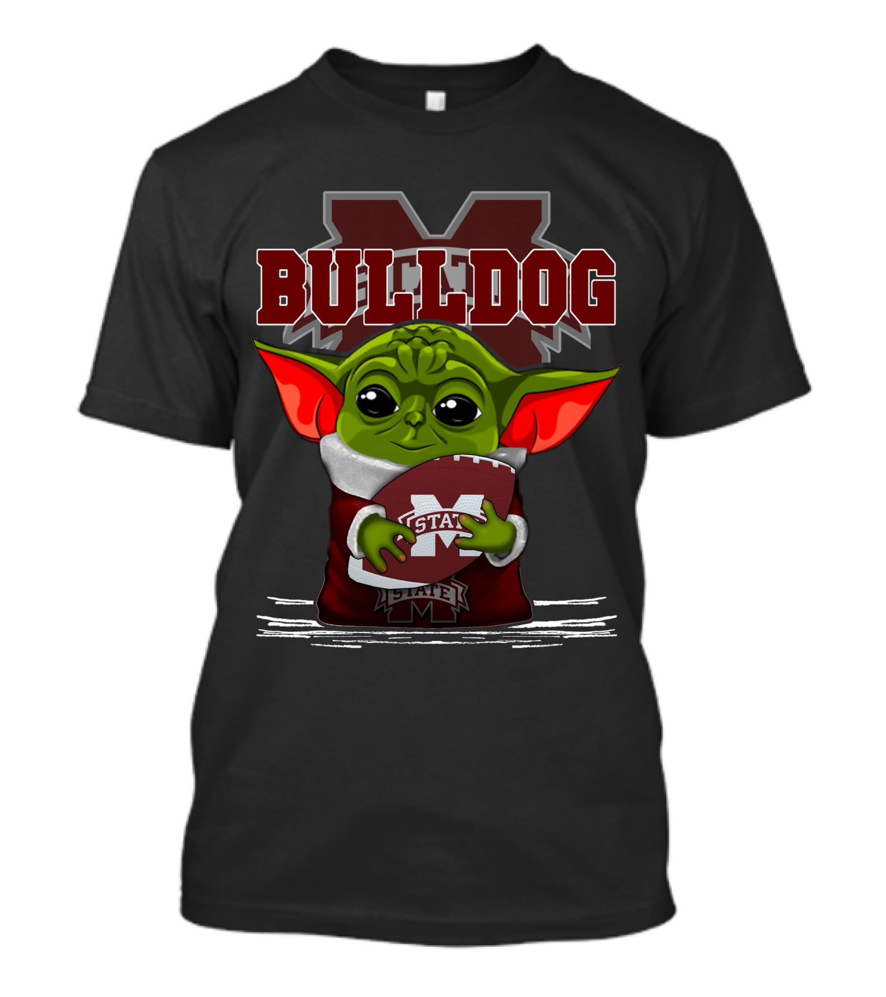 Bulldog Yoda Mississippi State Football T-Shirt