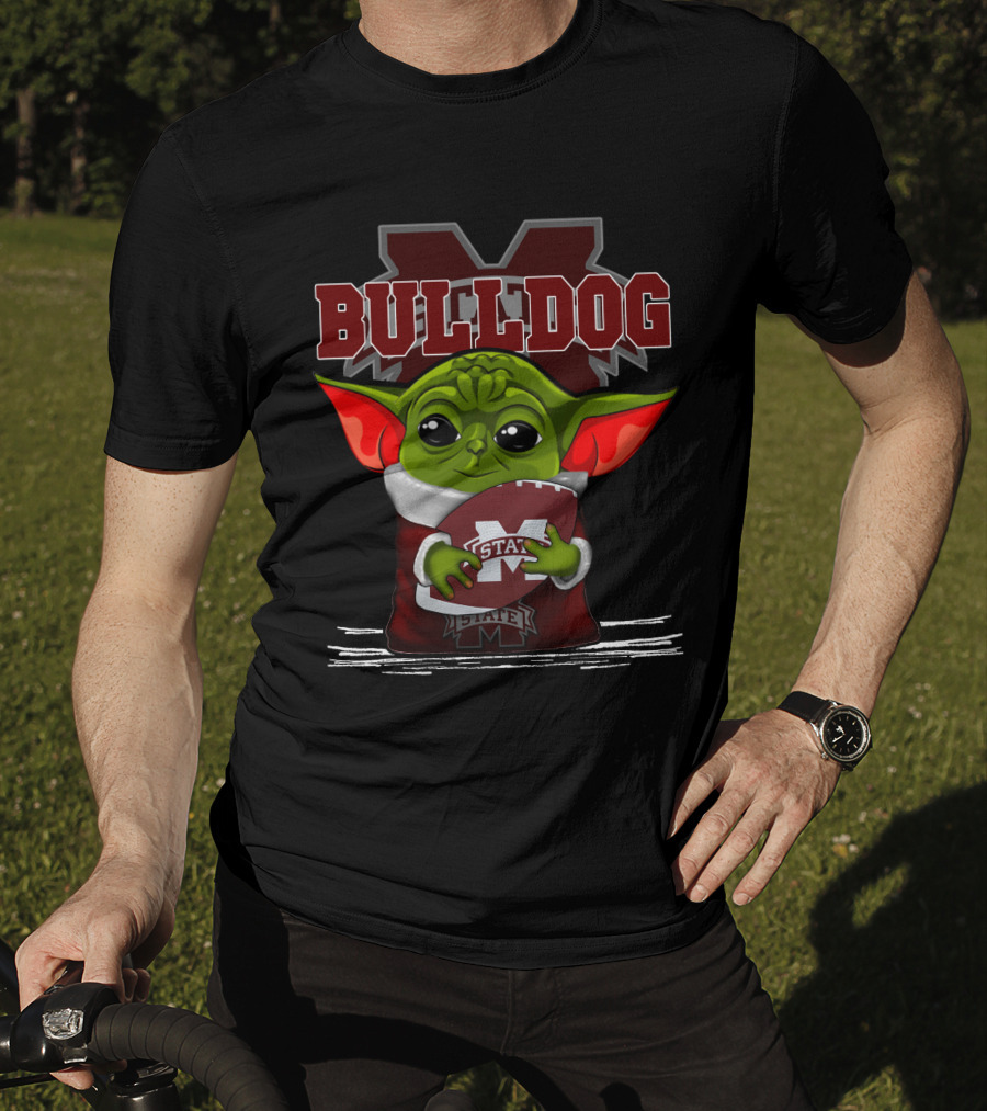 Bulldog Yoda Mississippi State Football T-Shirt