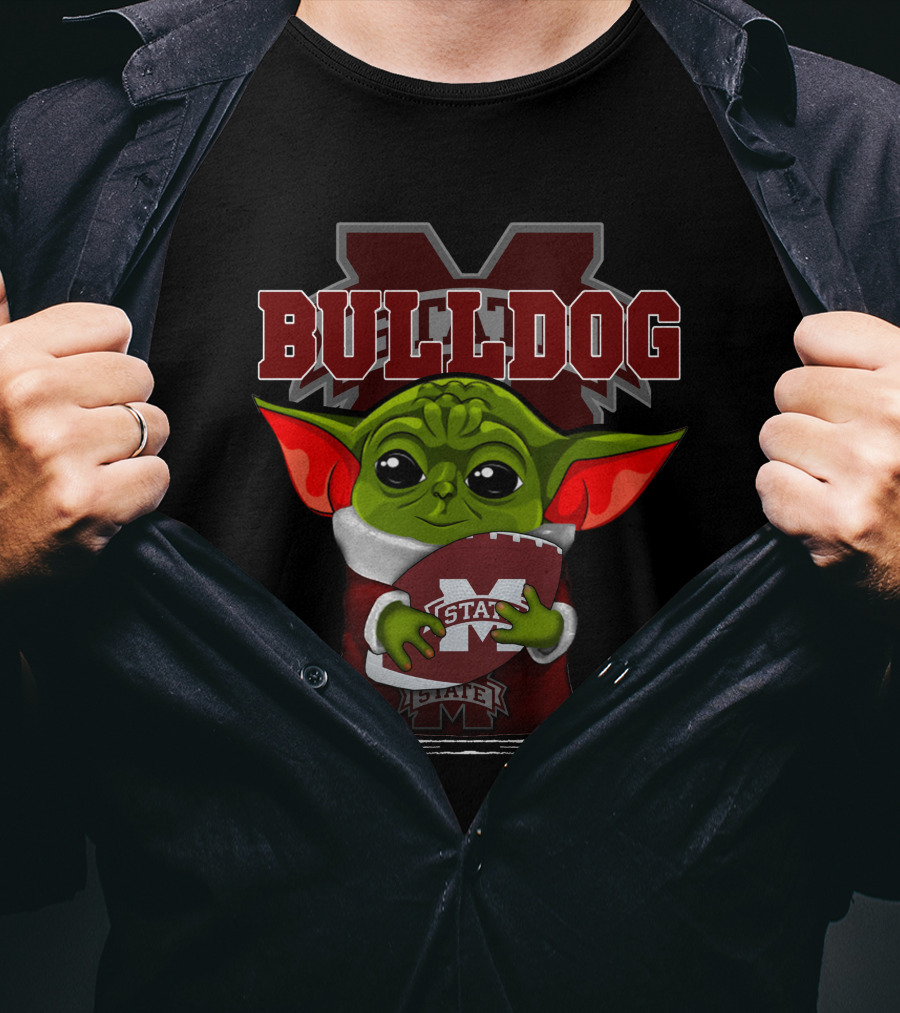 Bulldog Yoda Mississippi State Football T-Shirt