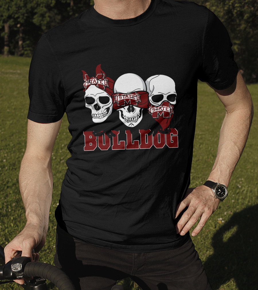 State Skull Bulldog Trio T-Shirt