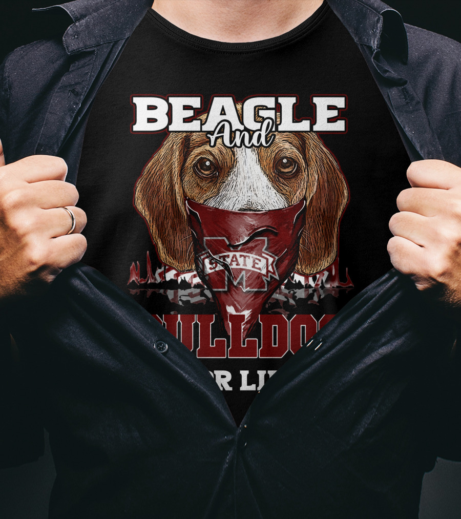Beagle And Bulldog For Life Mississippi State T-Shirt