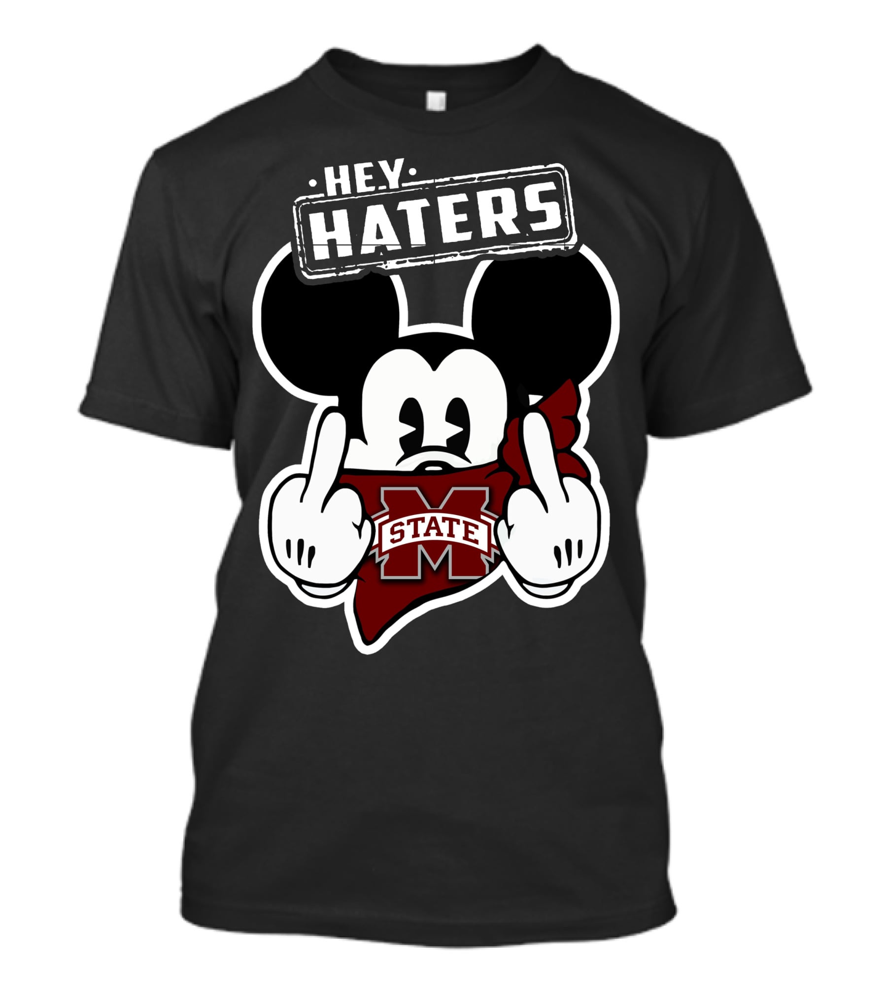 Hey Haters Mick Mississippi State Bulldogs T-Shirt