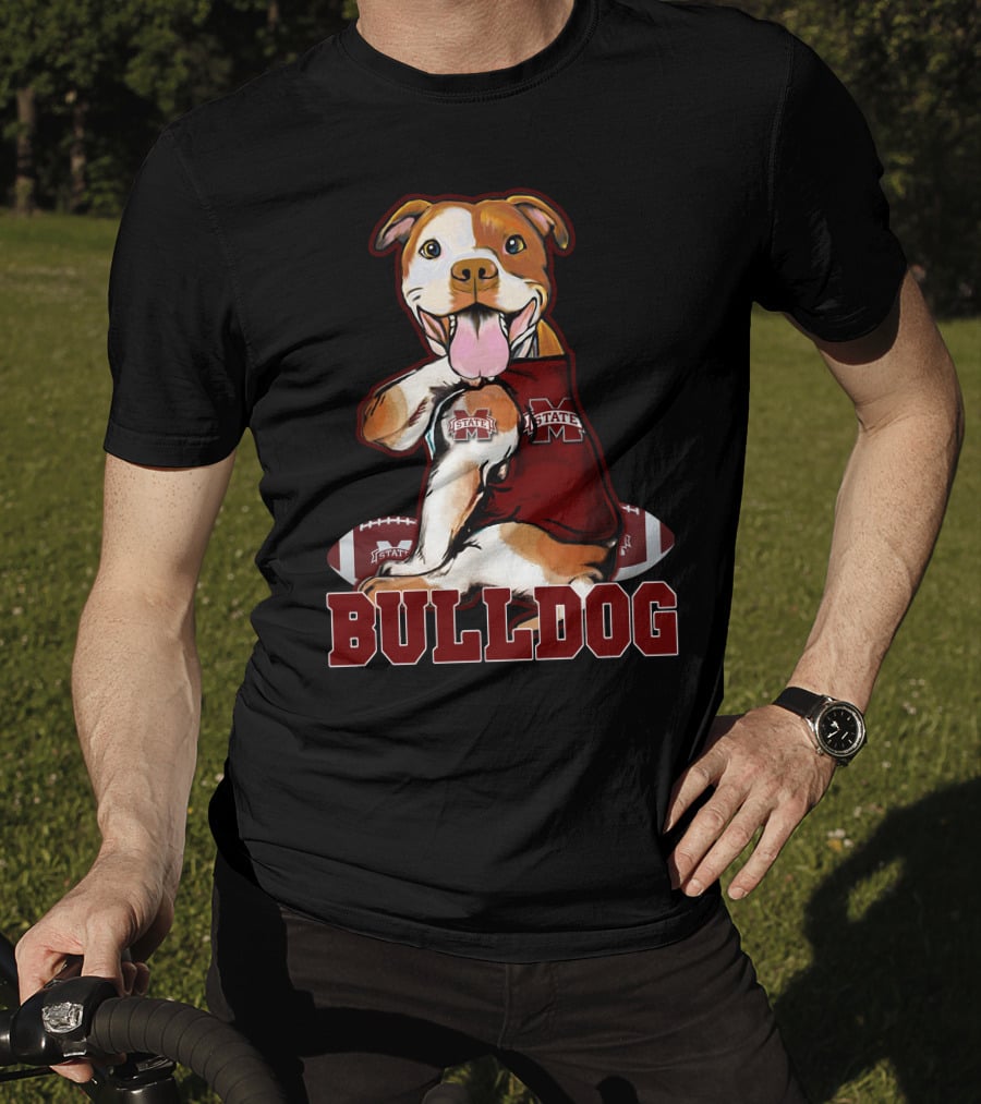 Pittbull Mississippi State Bulldog Football T-Shirt