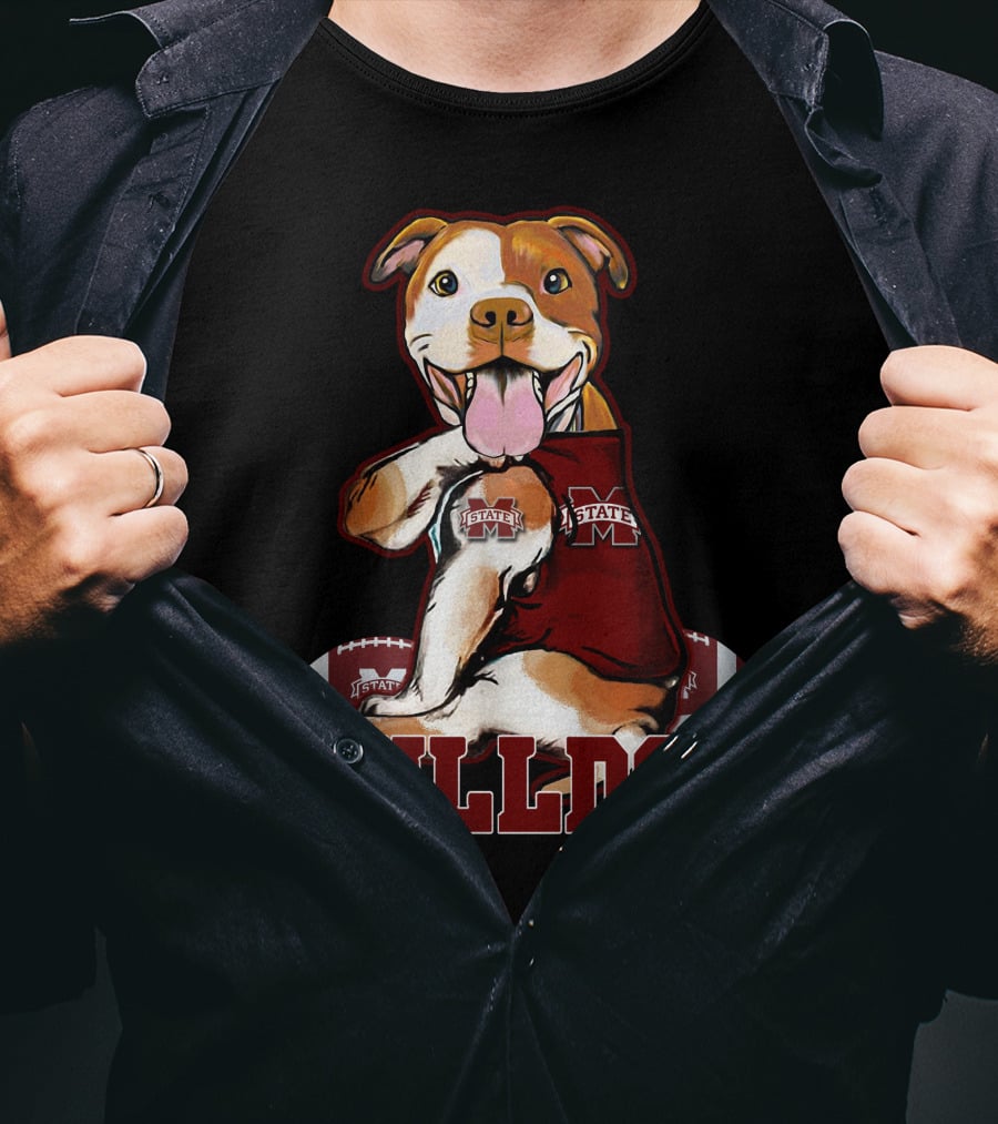 Pittbull Mississippi State Bulldog Football T-Shirt