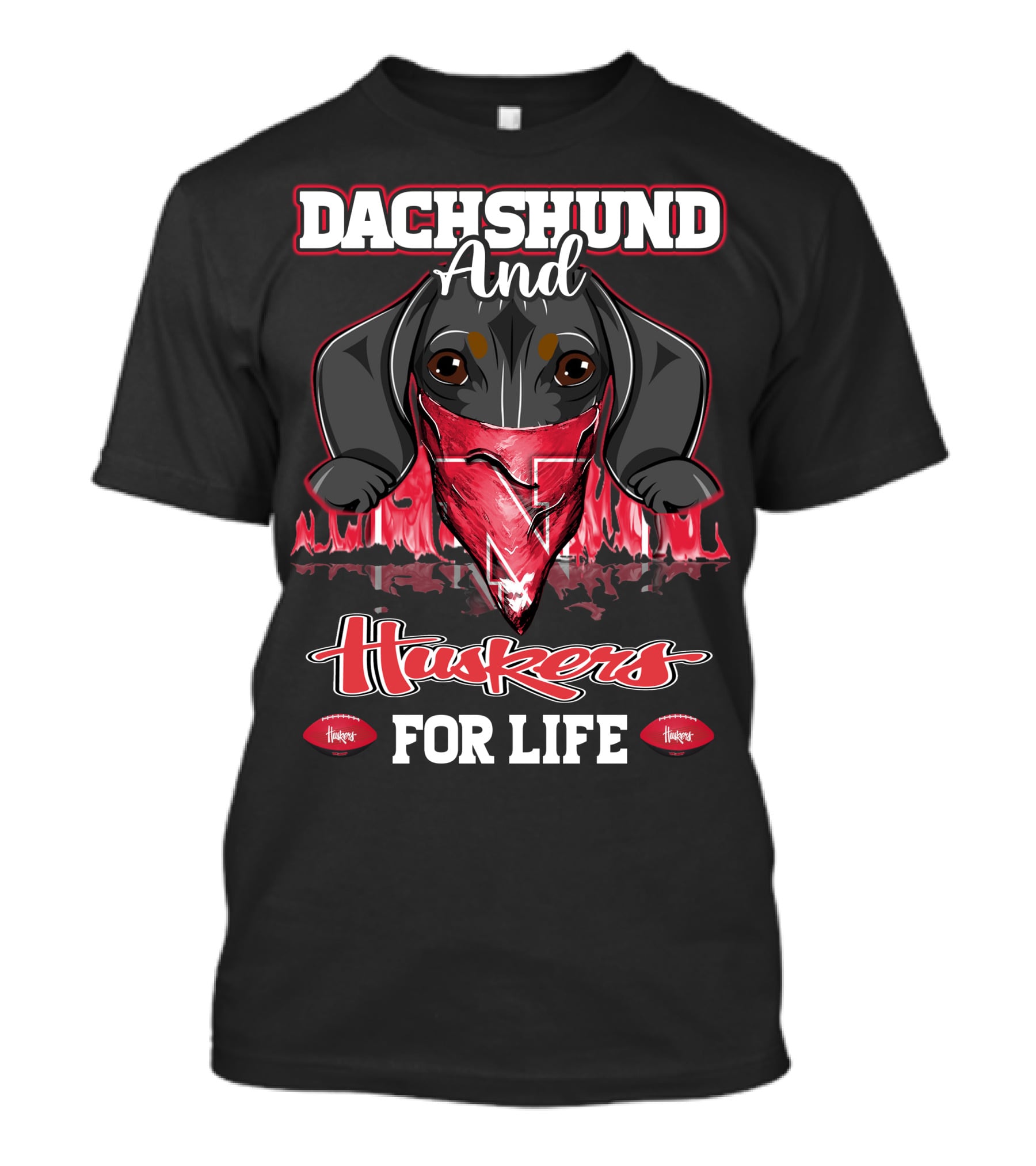 Dachshund And Huskers For Life T-Shirt