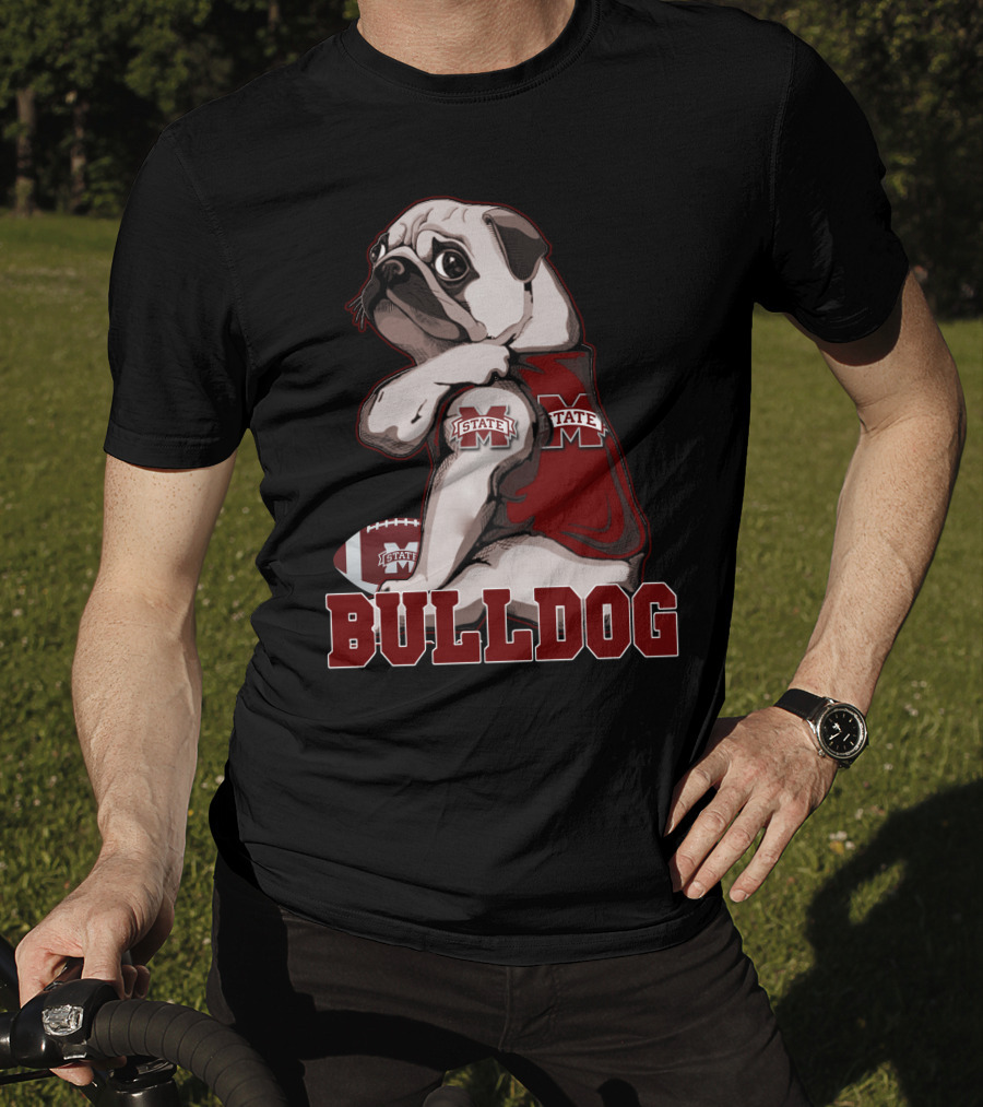 Pug Bulldogs Mississippi State Football State M T-Shirt