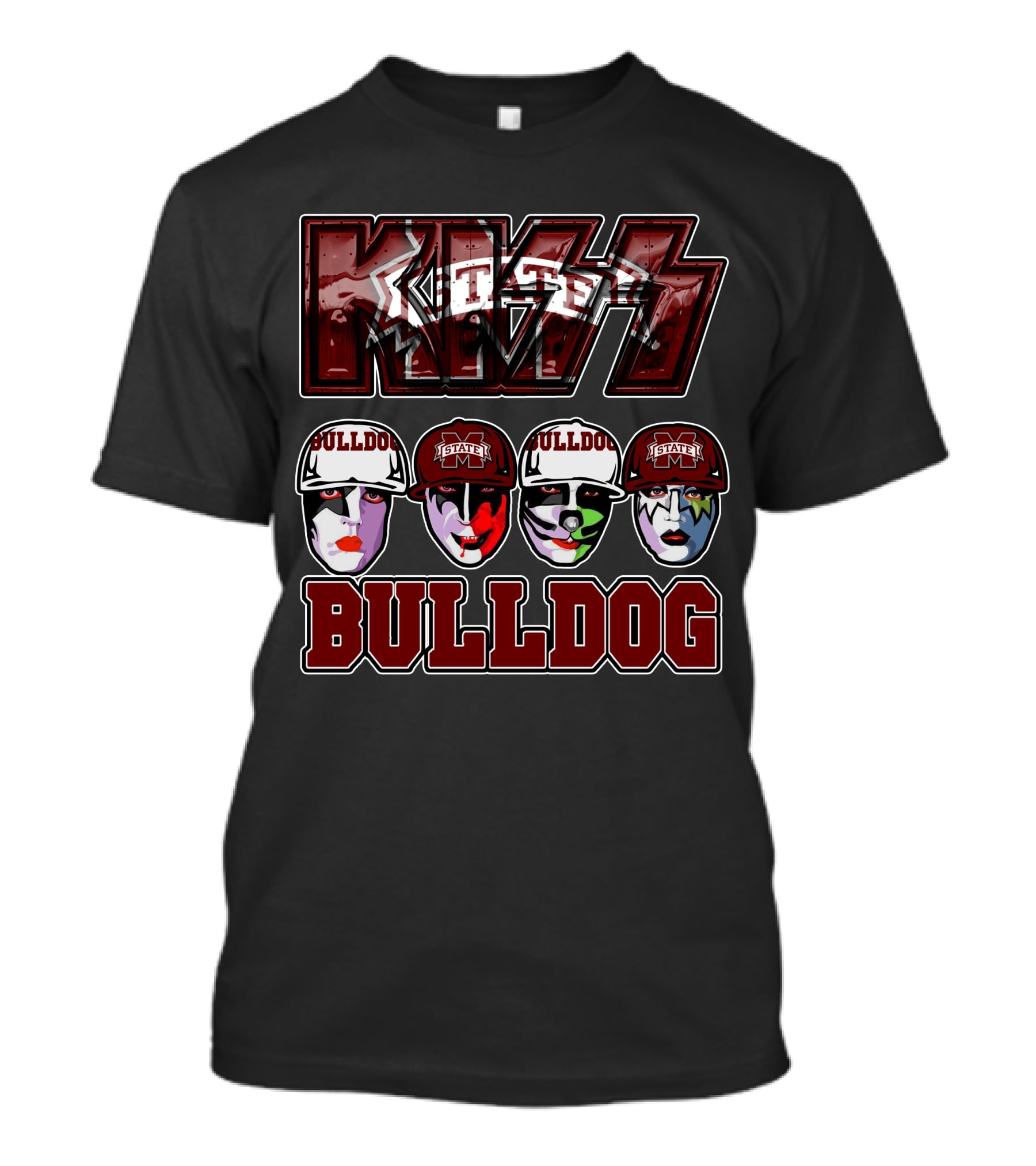 Kiss Mississippi State University Bulldogs Bulldog T-Shirt